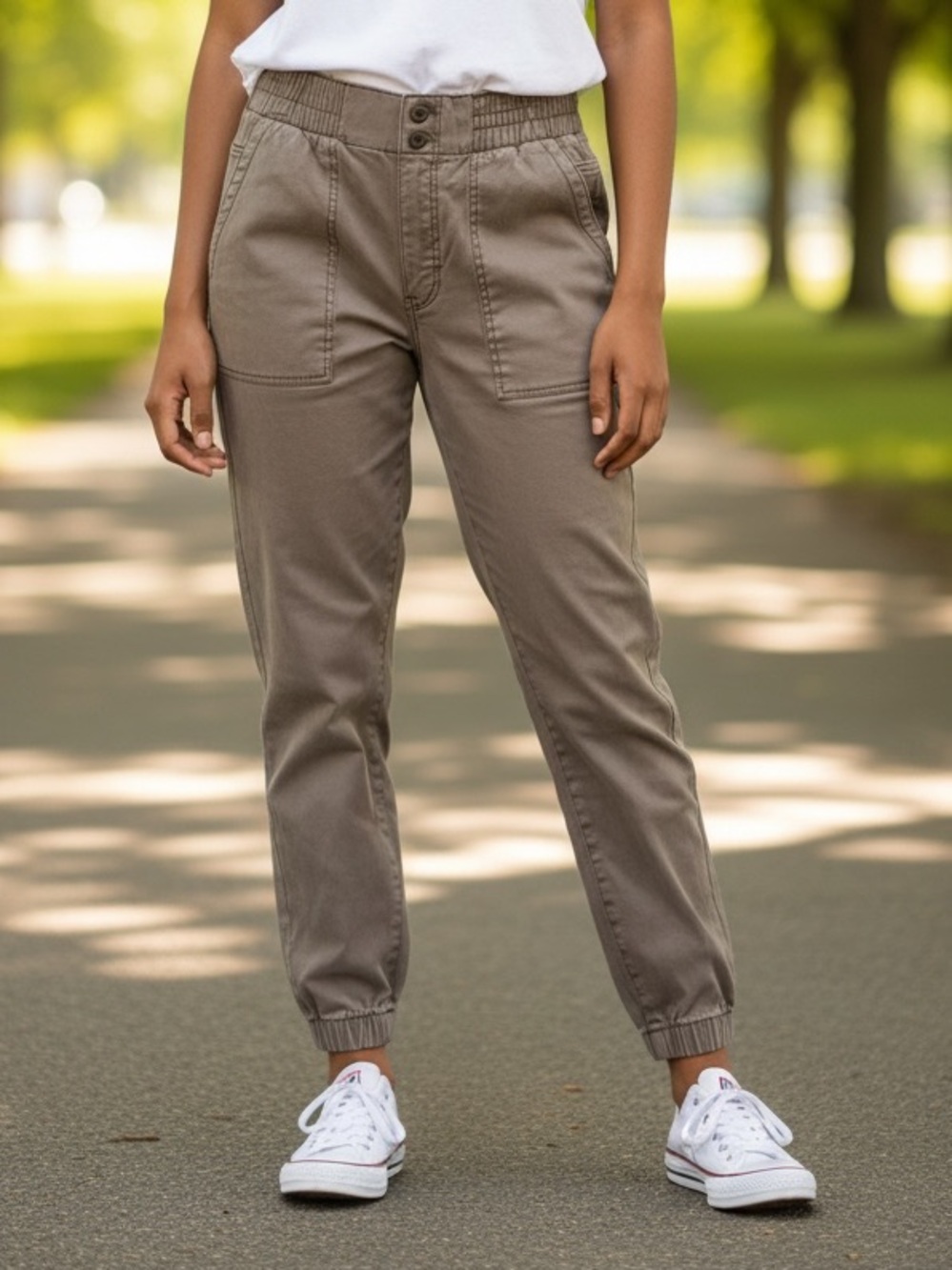 American Eagle Taupe Jogger Pants